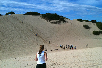 photo of outdoor group personal training, boot Camp with personal trainer at Real Results Fitness Training Oatley Sydney