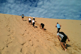 photo of outdoor group personal training, boot Camp with personal trainer at Real Results Fitness Training Oatley Sydney