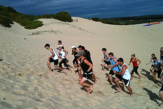 photo of outdoor group personal training, boot Camp with personal trainer at Real Results Fitness Training Oatley Sydney